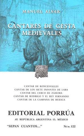CANTARES DE GESTA / MEDIEVALES