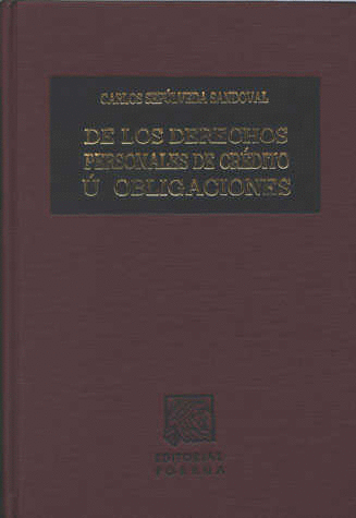 DE LOS DERECHOS PERSONALES DE CREDITO U OBLIGACIONES