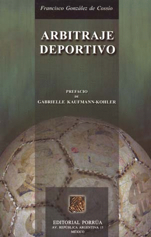 ARBITRAJE DEPORTIVO