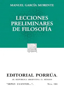 LECCIONES PRELIMINARES DE FILOSOFIA