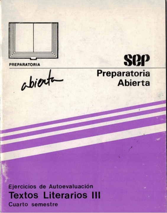 EJERCICIOS DE AUTOEVALUACION TEXTOS LITERARIOS III CUARTO SEMESTRE