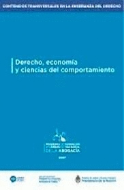 DERECHO ECONOMIA Y CIENCIAS DEL COMPORTAMIENTO