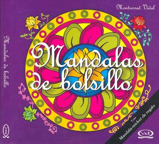 MANDALAS DE BOLSILLO 4 VIOLETA C/STICKERS