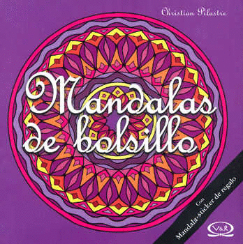 MANDALAS DE BOLSILLO 12 MORADO C/STICKERS