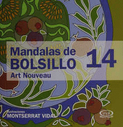 MANDALAS DE BOLSILLO 14  ART NOUVEAU PUNTILLADO