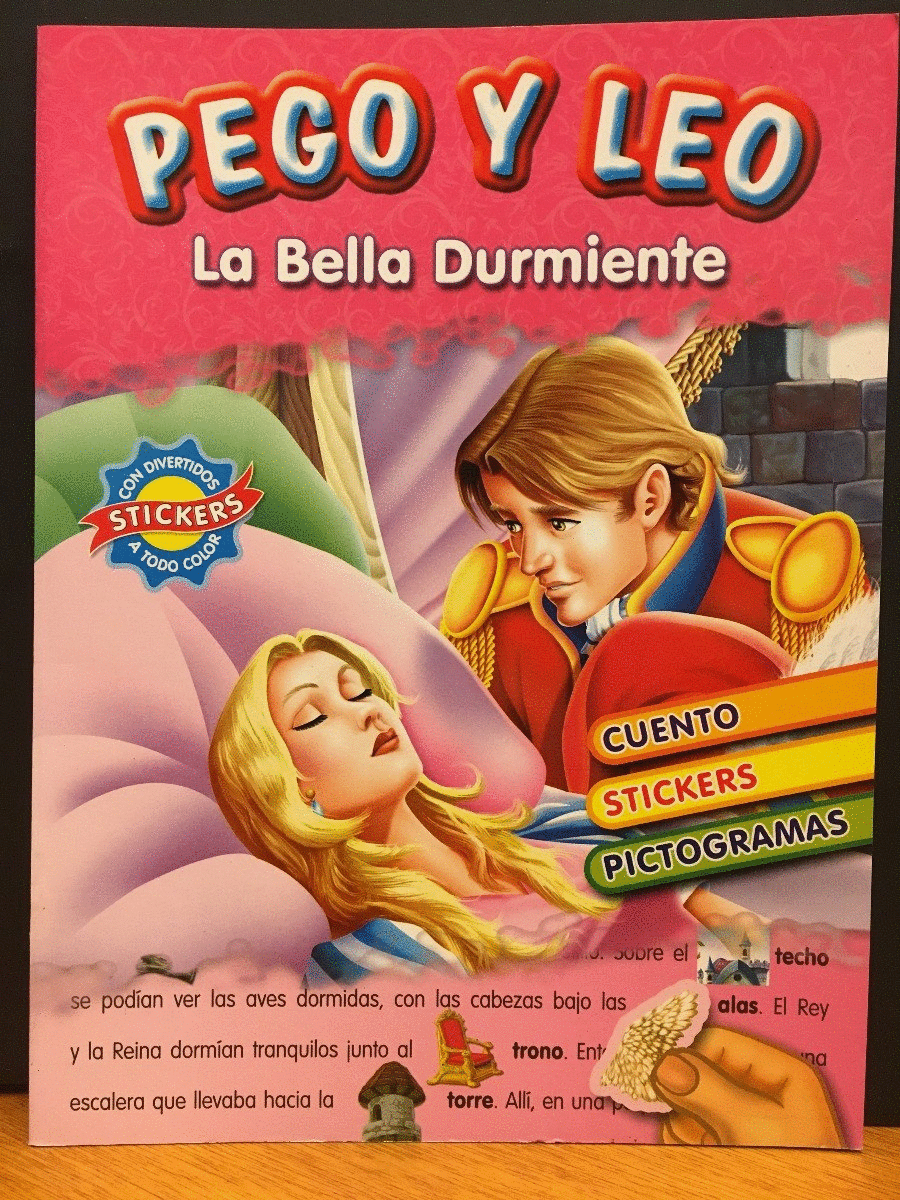 BELLA DURMIENTE PICTOGRAMAS