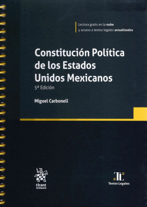 CONSTITUCION POLITICA DE LOS ESTADOS UNIDOS MEXICANOS ANILLADA