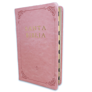 BIBLIA TAMAO MANUAL RV1960 IMIT PIEL ROSADA
