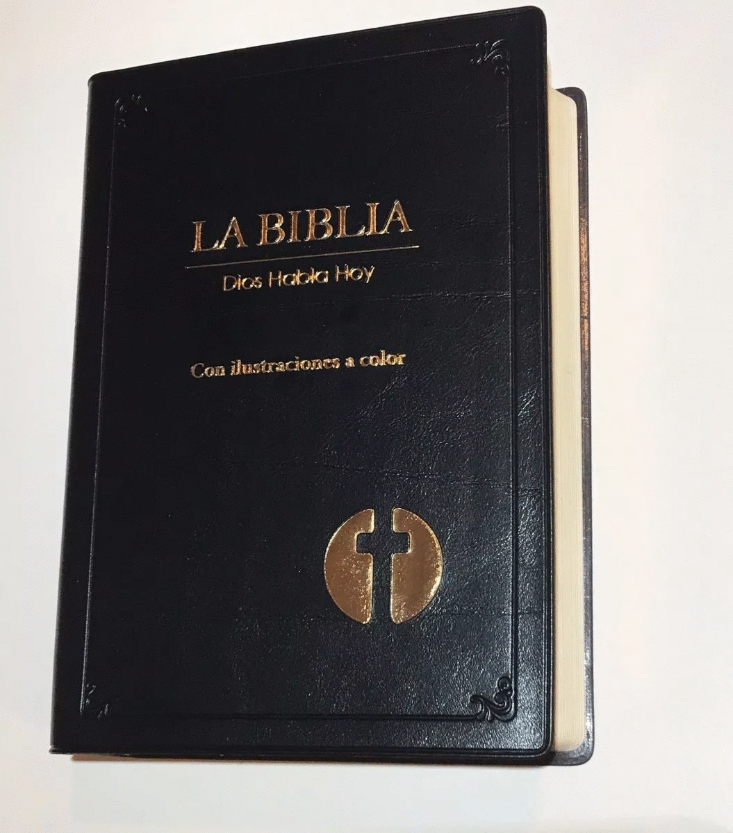 BIBLIA DIOS HABLA HOY CON ILUSTRACIONES A COLOR NEGRO LA (BOLSILLO ORILLA DORADA)