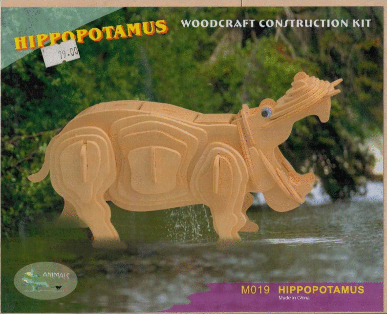 HIPPOPOTAMUS M019 (ROMPECABEZAS 3D)
