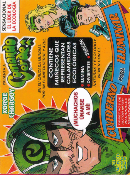 CUADERNO PARA ILUMINAR COMANDO VERDE